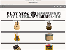 Tablet Screenshot of musicstorelive.com